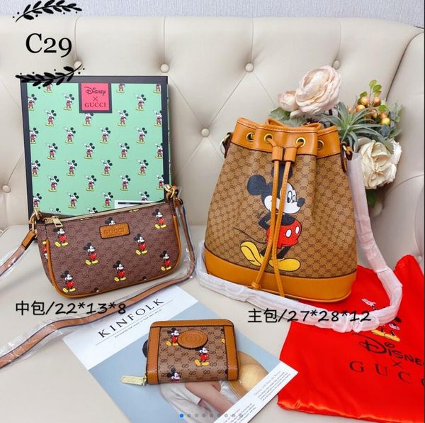 ladies classic messenger bag fashion classic cartoon character bucket bag shoulder bag three-piece messenger bags wallet backpack
ladies classic messenger bag fashion classic cartoon character bucket bag shoulder bag three-piece messenger bags wallet backpack