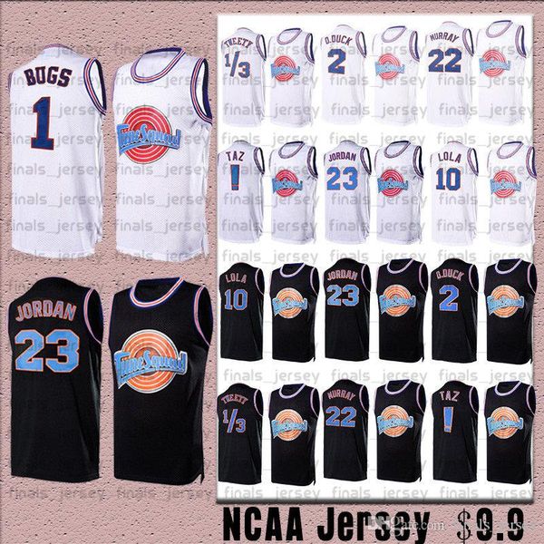 Tune Squad Jersey Taz 1/3 Tweety Jam Men Michael Bugs Bunny 22 Bill Murray 10 Lola 2 D.DUCK Movie Basketball Jerseys
Tune Squad Jersey Taz 1/3 Tweety Jam Men Michael Bugs Bunny 22 Bill Murray 10 Lola 2 D.DUCK Movie Basketball Jerseys