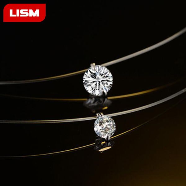 fashion zircon pendant necklace invisible fishing line necklace for women jewelry decoration, Golden;silver
fashion zircon pendant necklace invisible fishing line necklace for women jewelry decoration, Golden;silver