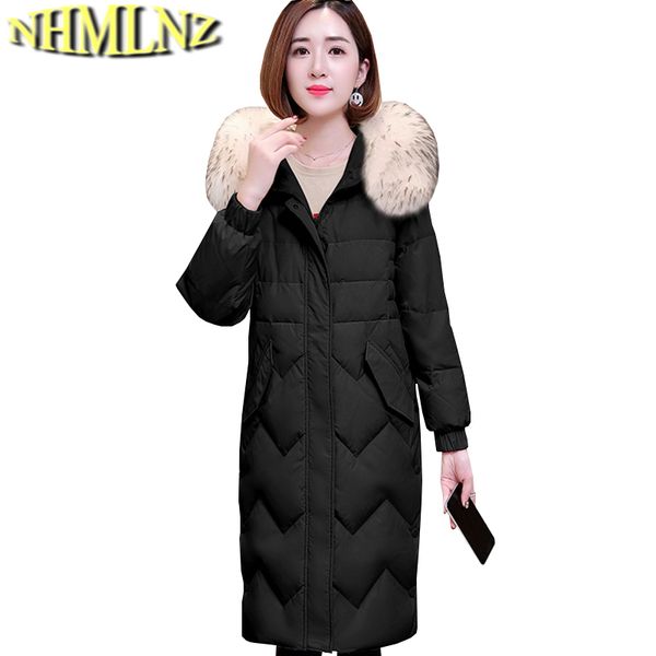 female long down jacket women 2018 new winter jacket women fashion hooded warm large size down tn013, Black
female long down jacket women 2018 new winter jacket women fashion hooded warm large size down tn013, Black