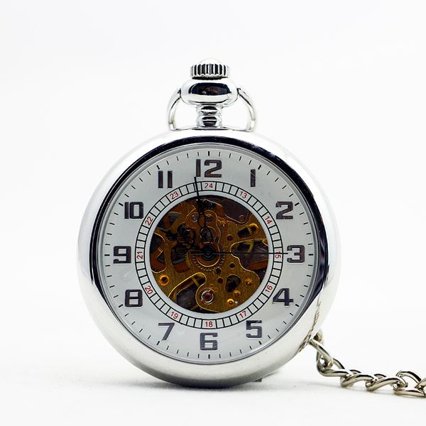 fashion men women skeleton hand wind mechanical pocket watches simple arabic numerals white dial clock pjx1102, Slivery;golden
fashion men women skeleton hand wind mechanical pocket watches simple arabic numerals white dial clock pjx1102, Slivery;golden