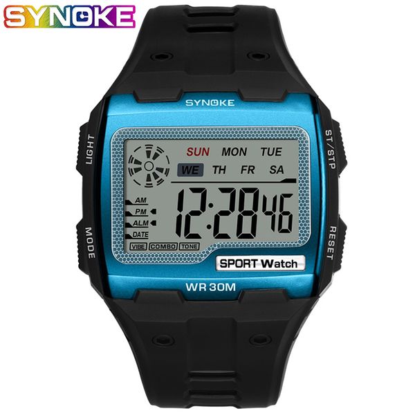 synoke mens digital watches big square dial alarm week resistant chronograph multifunction digital sport watch, Slivery;brown
synoke mens digital watches big square dial alarm week resistant chronograph multifunction digital sport watch, Slivery;brown