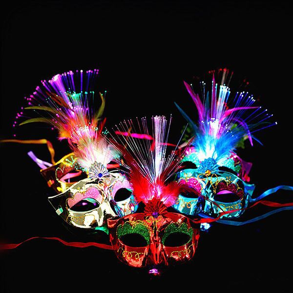venetian led fiber light up mask masquerade fancy dress party princess feather glowing masks masquerade masks fa3302
venetian led fiber light up mask masquerade fancy dress party princess feather glowing masks masquerade masks fa3302