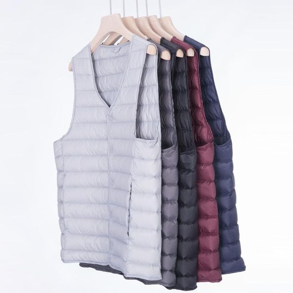 2019 mens vest jackets light thin style navy,wine red,black,grey autumn spring warm coat v-neck sleeveless male duck down coats, Black;white
2019 mens vest jackets light thin style navy,wine red,black,grey autumn spring warm coat v-neck sleeveless male duck down coats, Black;white
