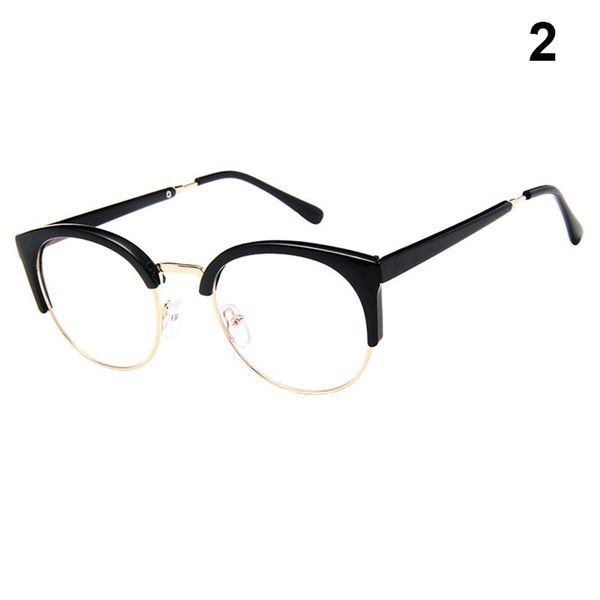 1 pcs vintage clear lens glasses half metal frame dustproof lightweight decoration glasses ser88, White;black
1 pcs vintage clear lens glasses half metal frame dustproof lightweight decoration glasses ser88, White;black