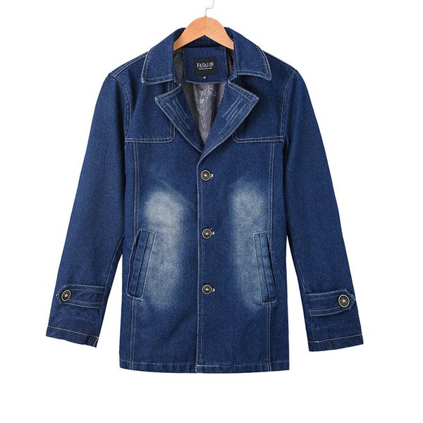 men jackets 2019 warm denim jackets overcoat outwear slim long trench buttons coat male clothing jaqueta masculina, Black;brown
men jackets 2019 warm denim jackets overcoat outwear slim long trench buttons coat male clothing jaqueta masculina, Black;brown