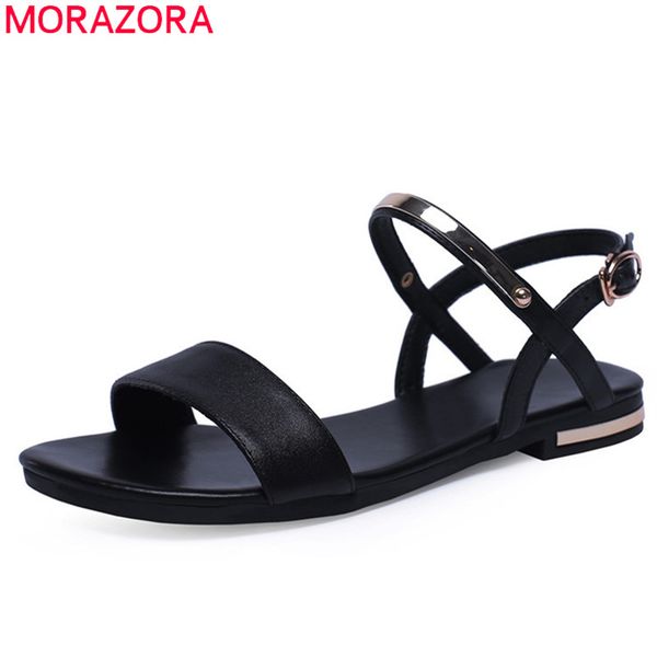 morazora 2020 sandals women summer shoes buckle comfortable flat shoes lady beach solid color casual woman, Black
morazora 2020 sandals women summer shoes buckle comfortable flat shoes lady beach solid color casual woman, Black
