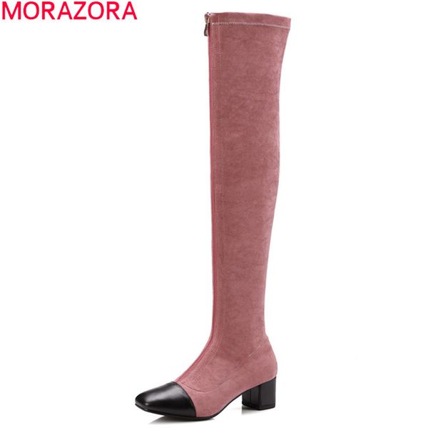 morazora 2020 plus size 33-43 winter over the knee boots comfortable med heels ladies shoes women boots black pink
morazora 2020 plus size 33-43 winter over the knee boots comfortable med heels ladies shoes women boots black pink