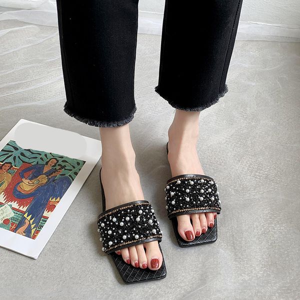 string bead rubber flip flops slippers women summer luxury slides shoes pantofle low hawaiian designer 2020 soft rome fabric, Black
string bead rubber flip flops slippers women summer luxury slides shoes pantofle low hawaiian designer 2020 soft rome fabric, Black