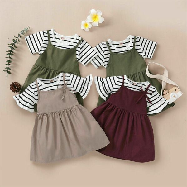 pudcoco 2020 summer toddler baby girl clothes striped t-shirt dress shorts outfits set, White
pudcoco 2020 summer toddler baby girl clothes striped t-shirt dress shorts outfits set, White
