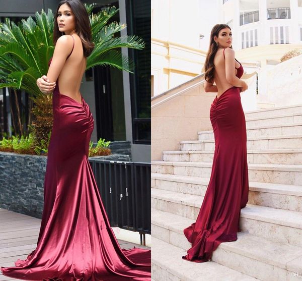 сексуальная темно-красный v шеи русалка пром платья бретельках глубокий v шеи длина пола вечернее платье вечерние платья одежда для вечерино, Black 
сексуальная темно-красный v шеи русалка пром платья бретельках глубокий v шеи длина пола вечернее платье вечерние платья одежда для вечерино, Black