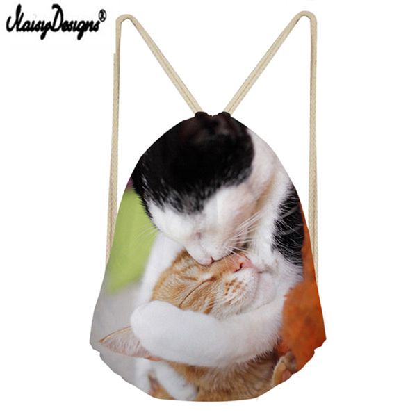 2019 custom lovers drawstring bag 3d cute cat print portable beam pocket men's and ladies travel bag sale
2019 custom lovers drawstring bag 3d cute cat print portable beam pocket men's and ladies travel bag sale