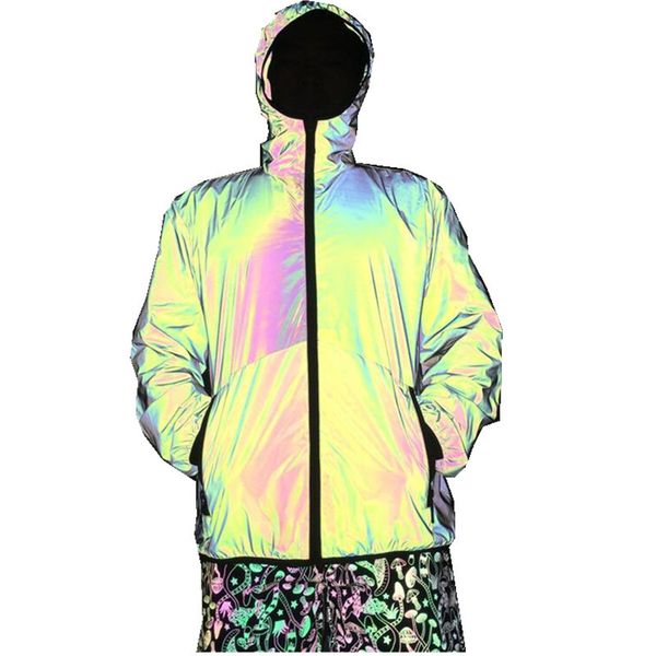 spring and fall new ultra soft color reflective hooded jacket nightclub hip hop colorful luminous coat large casual, Tan;black
spring and fall new ultra soft color reflective hooded jacket nightclub hip hop colorful luminous coat large casual, Tan;black