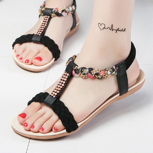 women sandals summer fashion women shoes beach flat sandals comfort ladies shoes 2019 new female slip-on flats sandalias, Black
women sandals summer fashion women shoes beach flat sandals comfort ladies shoes 2019 new female slip-on flats sandalias, Black