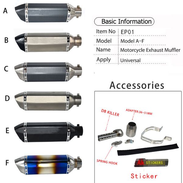 universal akrapovic exhaust motorcycle muffler escape moto with db killer exhaust systems for benelli msx125 nmax ep01
universal akrapovic exhaust motorcycle muffler escape moto with db killer exhaust systems for benelli msx125 nmax ep01