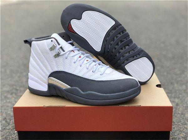 2019 authentic air high 12 dark grey retro mens basketball shoes white black real carbon fiber 130690-160 sports sneakers with box, White;red
2019 authentic air high 12 dark grey retro mens basketball shoes white black real carbon fiber 130690-160 sports sneakers with box, White;red