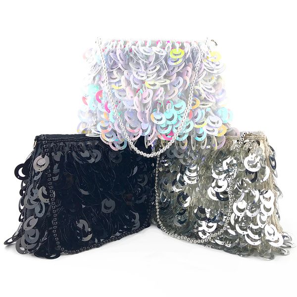 women luxury hand-embroidered sequins evening shoulder bag 2019 handmade beaded sequin bag pearl chain clutch bolsa feminina
women luxury hand-embroidered sequins evening shoulder bag 2019 handmade beaded sequin bag pearl chain clutch bolsa feminina