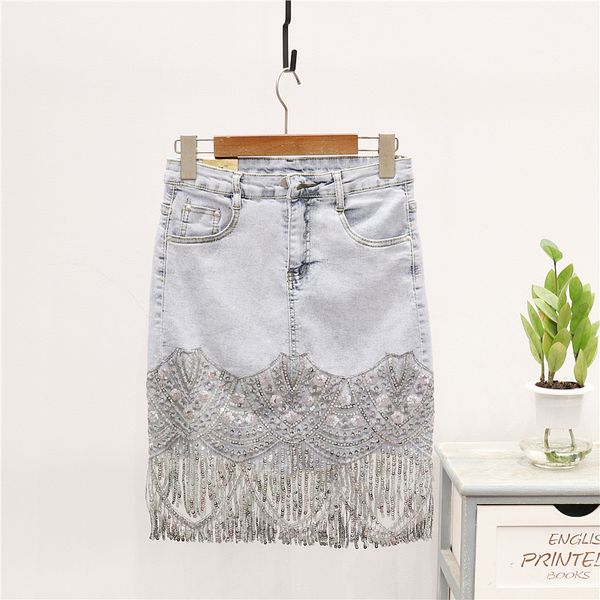 denim skirt women 2020 summer new fashion sequins tassel high waist hips short skirt womens vintage slim denim skirts tide h167, Black
denim skirt women 2020 summer new fashion sequins tassel high waist hips short skirt womens vintage slim denim skirts tide h167, Black