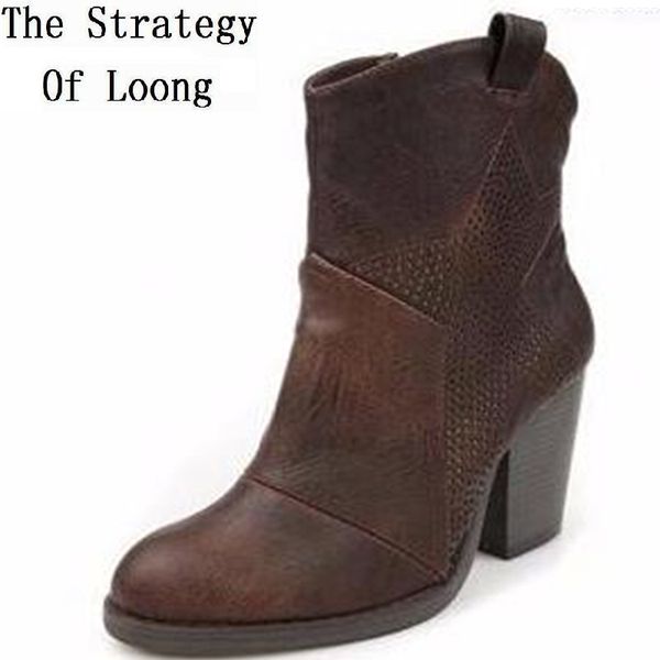 2019 new arrival spring autumn winter women thick heels retro leather ankle boots genuine leather vintage lady short boots, Black
2019 new arrival spring autumn winter women thick heels retro leather ankle boots genuine leather vintage lady short boots, Black