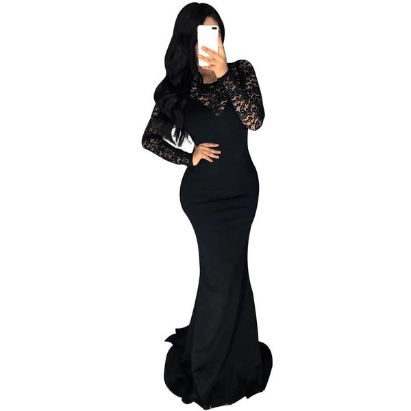 hollow out lace mermaid dress women high waist long sleeve bodycon dress spring solid party long dresses, Black;pink
hollow out lace mermaid dress women high waist long sleeve bodycon dress spring solid party long dresses, Black;pink
