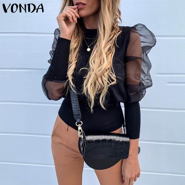 vonda woman basic sweaters 2020 casual o neck long sleeve sweaters shirts cotton loose perspective hollow out blusas plus size, White;black
vonda woman basic sweaters 2020 casual o neck long sleeve sweaters shirts cotton loose perspective hollow out blusas plus size, White;black