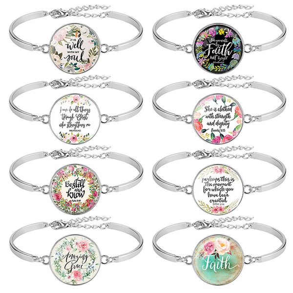 selling 8 pcs / pack bible verse bracelet silver color 25mm art glass dome bracelets scripture christian jewelry faith gift, Golden;silver 
selling 8 pcs / pack bible verse bracelet silver color 25mm art glass dome bracelets scripture christian jewelry faith gift, Golden;silver