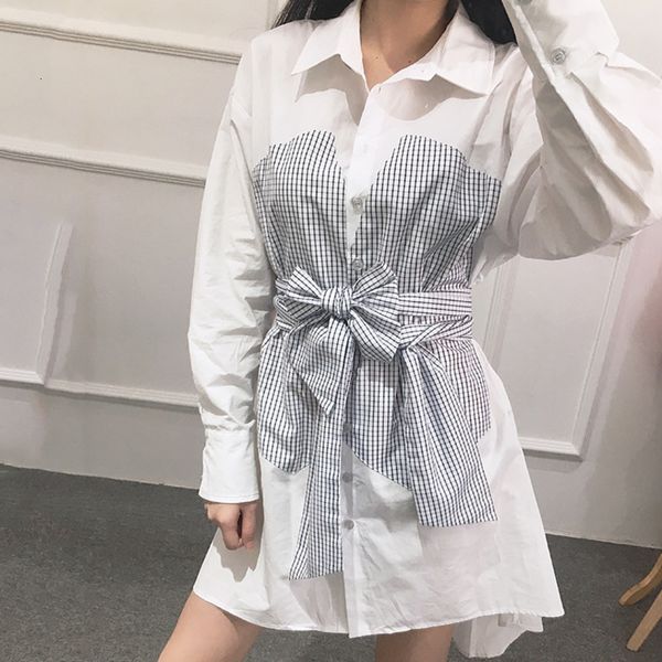 korea 2020 new autumn women clothes european turn-down long sleeve bows gray patchwork fake two pieces shirt dress j823, Black;gray
korea 2020 new autumn women clothes european turn-down long sleeve bows gray patchwork fake two pieces shirt dress j823, Black;gray