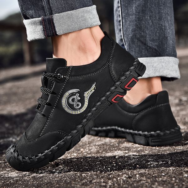 outdoor hiking microfiber leather shoes mens handmade vintage flats lace-up moccasins chaussure homme sneakers footwear, Black
outdoor hiking microfiber leather shoes mens handmade vintage flats lace-up moccasins chaussure homme sneakers footwear, Black