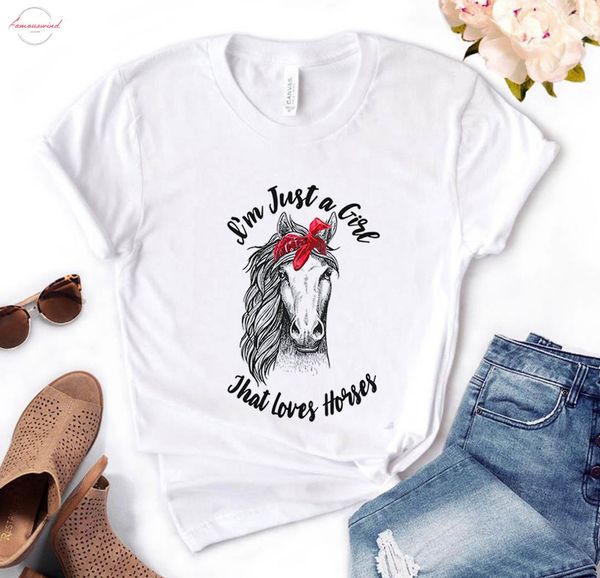 im just letter a girl who loves horses bandana print women tshirt cotton casual funny t shirt gift for lady yong girl, White
im just letter a girl who loves horses bandana print women tshirt cotton casual funny t shirt gift for lady yong girl, White