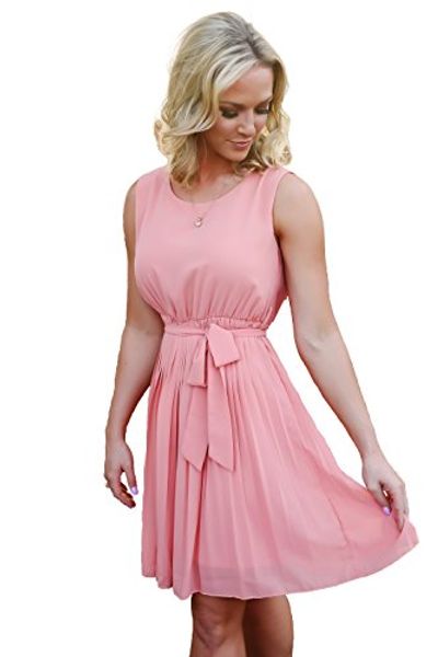charm your prince cyp womens pleated coral pink chiffon sleeveless bow skirt vest casual dress, Black;gray
charm your prince cyp womens pleated coral pink chiffon sleeveless bow skirt vest casual dress, Black;gray