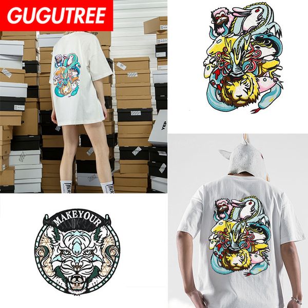 gugutree embroidery big tiger patch animal cartoon patches badges applique patches for clothing dxl-53, Black
gugutree embroidery big tiger patch animal cartoon patches badges applique patches for clothing dxl-53, Black