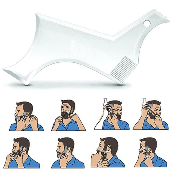 new fashion men beard shaping styling template comb men's beards combs beauty tool for hair beard trim templatesival, Silver
new fashion men beard shaping styling template comb men's beards combs beauty tool for hair beard trim templatesival, Silver