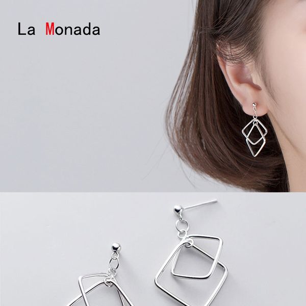 other la monada dangling hanging earrings for women silver 925 real woman square korean drop minimalist female in jewelry, Golden;silver
other la monada dangling hanging earrings for women silver 925 real woman square korean drop minimalist female in jewelry, Golden;silver