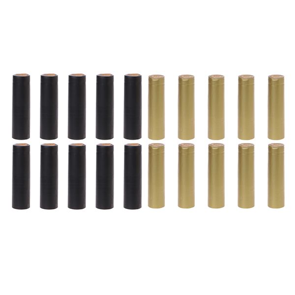 pack of 200 count wine bottling pack - includes 100xburgundy and 100xgold pvc heat shrink capsules with tear tabs-100xblack,100xgold-32mm
pack of 200 count wine bottling pack - includes 100xburgundy and 100xgold pvc heat shrink capsules with tear tabs-100xblack,100xgold-32mm