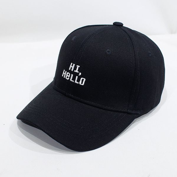 cotton hi hello letter embroidery baseball cap adjustable snapback cap for men and women 38, Blue;gray
cotton hi hello letter embroidery baseball cap adjustable snapback cap for men and women 38, Blue;gray