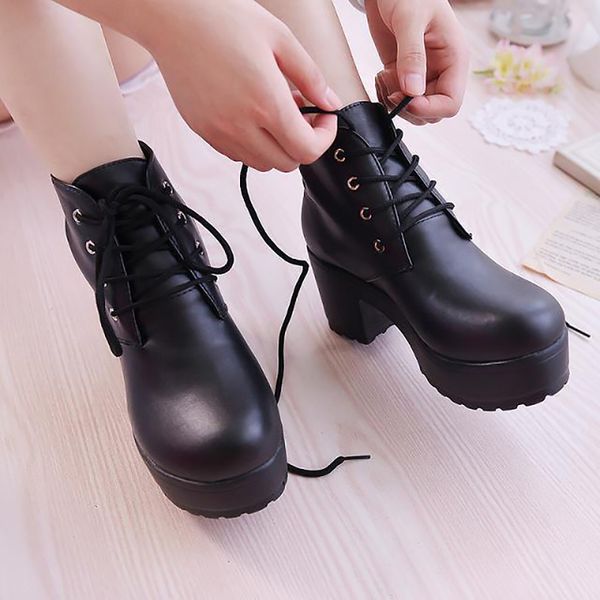 women's lolita shoes jk round toe shoes lace-up school uniform dress shoes for girls women cosplay sweet high heel boots jgd231, Black
women's lolita shoes jk round toe shoes lace-up school uniform dress shoes for girls women cosplay sweet high heel boots jgd231, Black