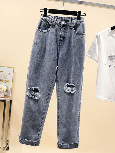 jujuland fashion womens destroyed ripped distressed slim denim jeans boyfriend jeans hole pencil trousers 8011, Blue
jujuland fashion womens destroyed ripped distressed slim denim jeans boyfriend jeans hole pencil trousers 8011, Blue