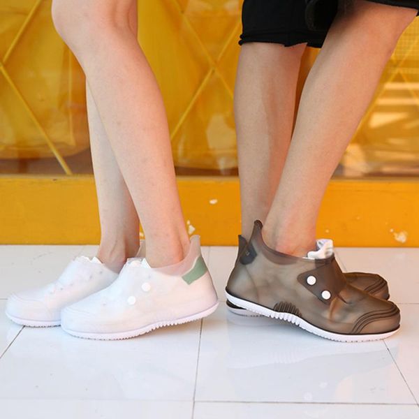 1pair pvc rain shoes boots covers travel overshoes galoshes travel resistant waterproof anti slip shoes cover rainproof, White;pink
1pair pvc rain shoes boots covers travel overshoes galoshes travel resistant waterproof anti slip shoes cover rainproof, White;pink