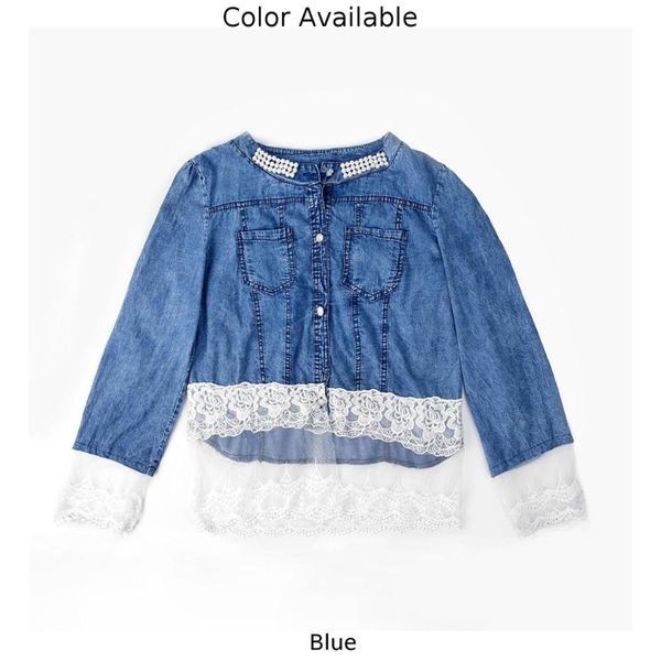 women denim coat lace patchwork casual jacket o neck slim lady splicing buttton outwear fashion new coat, Black;brown
women denim coat lace patchwork casual jacket o neck slim lady splicing buttton outwear fashion new coat, Black;brown