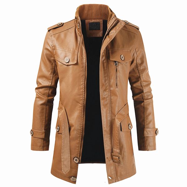 htlb men winter new long warm fleece leather jacket trench men outwear brand thick casual motor vintage faux leather jacket, Black
htlb men winter new long warm fleece leather jacket trench men outwear brand thick casual motor vintage faux leather jacket, Black