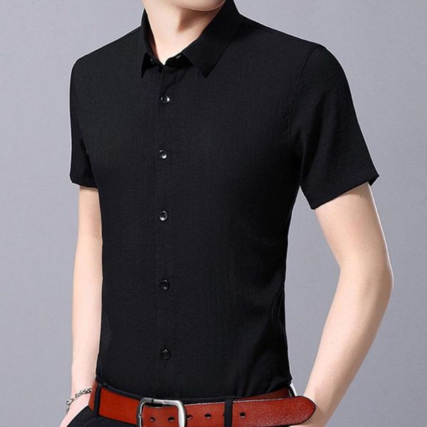 business casual shirt thin men's shirt fashion solid color bamboo fiber men's short-sleeved breathable pockets mcs129, White;black
business casual shirt thin men's shirt fashion solid color bamboo fiber men's short-sleeved breathable pockets mcs129, White;black