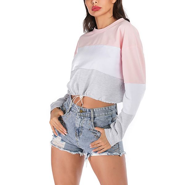 women spring autumn hoodies loose straps long sleeve pullover oversized jogging sweatshirt, Black
women spring autumn hoodies loose straps long sleeve pullover oversized jogging sweatshirt, Black
