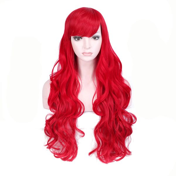 shuohan 28inch synthetic wavy wig for women red heat resistant high temperature fiber long cosplay sx180, Black
shuohan 28inch synthetic wavy wig for women red heat resistant high temperature fiber long cosplay sx180, Black