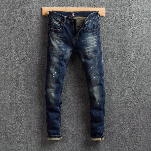 fashion streetwear men jeans vintage retro wash blue slim fit printed jeans men paint designer denim pants elastic hip hop
fashion streetwear men jeans vintage retro wash blue slim fit printed jeans men paint designer denim pants elastic hip hop