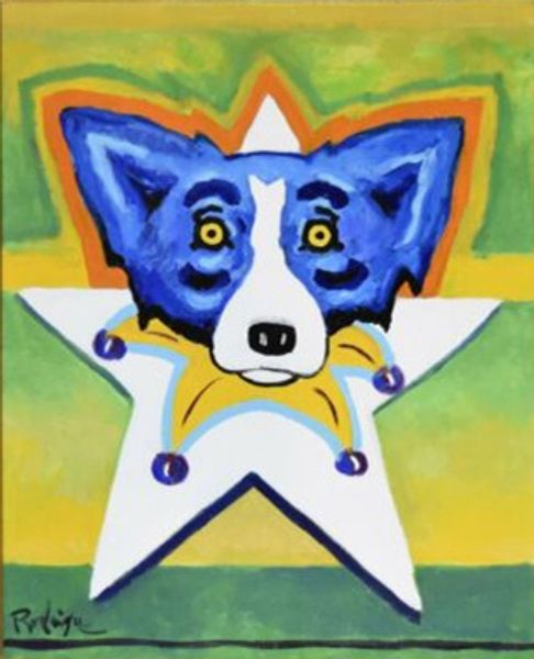 george rodrigue blue dog star signed artwork home decor handcrafts /hd print oil painting on canvas wall art canvas pictures 200111
george rodrigue blue dog star signed artwork home decor handcrafts /hd print oil painting on canvas wall art canvas pictures 200111