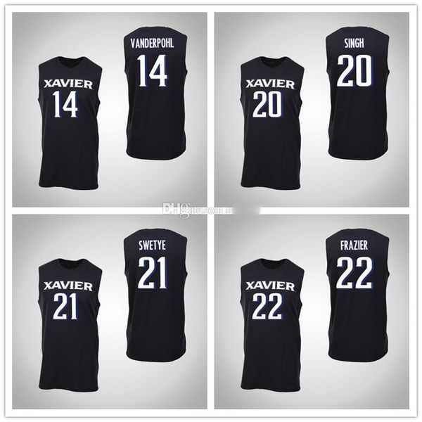 xavier musketeers college 14 nick vanderpohl 20 ramon singh 21 zak swetye 22 a.j. frazier basketball jersey mens stitched custom number name, Black;red
xavier musketeers college 14 nick vanderpohl 20 ramon singh 21 zak swetye 22 a.j. frazier basketball jersey mens stitched custom number name, Black;red