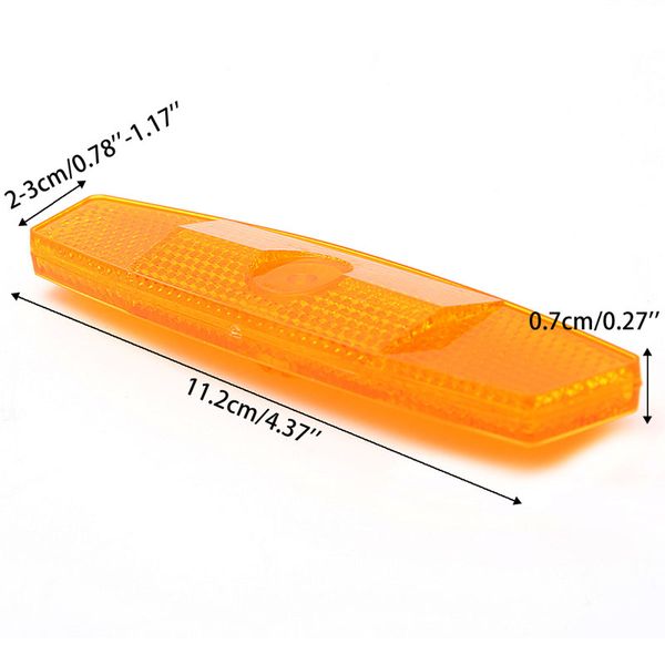 1 pair bicycle bike wheel reflector safety spoke reflective mount vintage clip warning white/yellow
1 pair bicycle bike wheel reflector safety spoke reflective mount vintage clip warning white/yellow