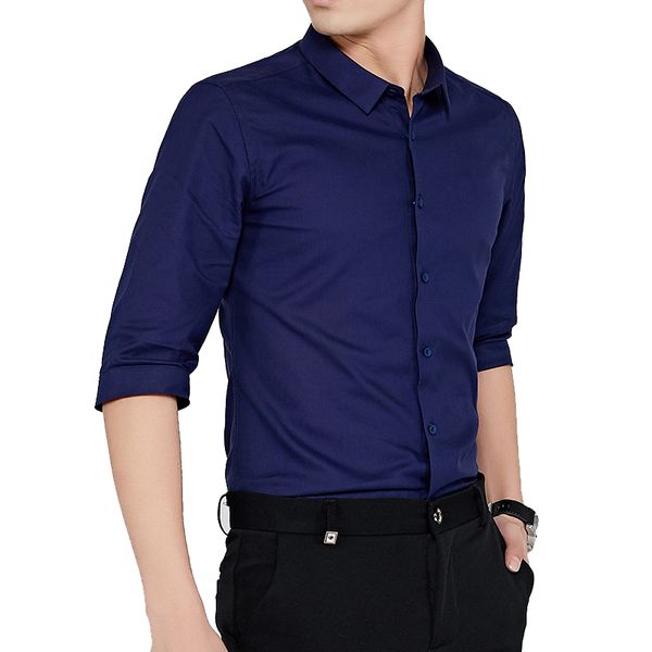 men's dress shirts summer fashion men formal short sleeve casual work half wedding shirt male blouse social tuxedo, White;black
men's dress shirts summer fashion men formal short sleeve casual work half wedding shirt male blouse social tuxedo, White;black