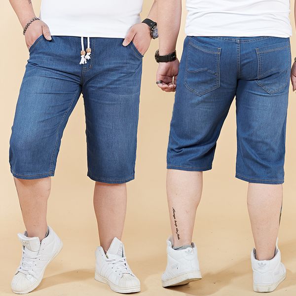 men's shorts summer men casual denim short size 40 42 44 46 48 classic business style elastic waist drawstring bermuda straight jeans, White;black
men's shorts summer men casual denim short size 40 42 44 46 48 classic business style elastic waist drawstring bermuda straight jeans, White;black