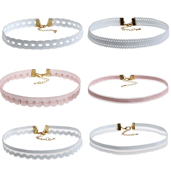 2019 new fashion simple style korean fashion simple multi-color lace six-piece necklace choker collar party gifts, Golden;silver
2019 new fashion simple style korean fashion simple multi-color lace six-piece necklace choker collar party gifts, Golden;silver